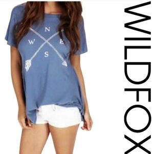 WILDFOX Compass Arrow Victorian Peplum Back
